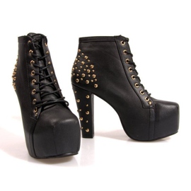 Boots Solid In Heels K771 Black 1