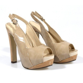 Pumps Sandals On The A8030 Nude Platform brown 2