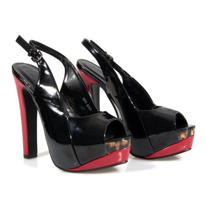 Pumps Sandals On The Platform A8030 Black 2