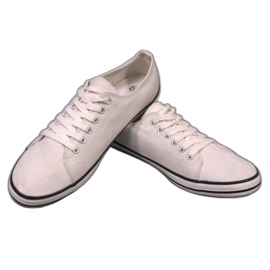 Cloth Sneakers With a Strap 125 White 1