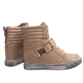 Fashionable Gold 7068 Beige Sneakers 1