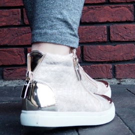 High-top Sneakers Q55 Gold golden 2