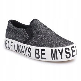 Slip On Sneakers Slip On Brocade E22 Black 1