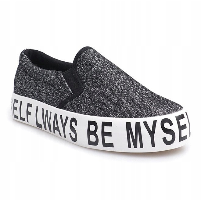 Slip On Sneakers Slip On Brocade E22 Black 1