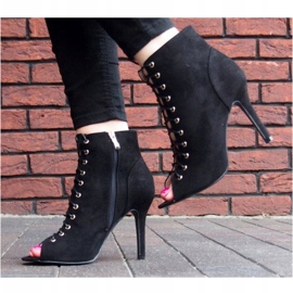 Boots / open boots Laila 5003 Black 2