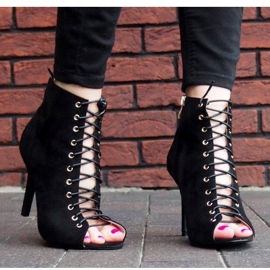 Boots / open boots Laila 5003 Black 1