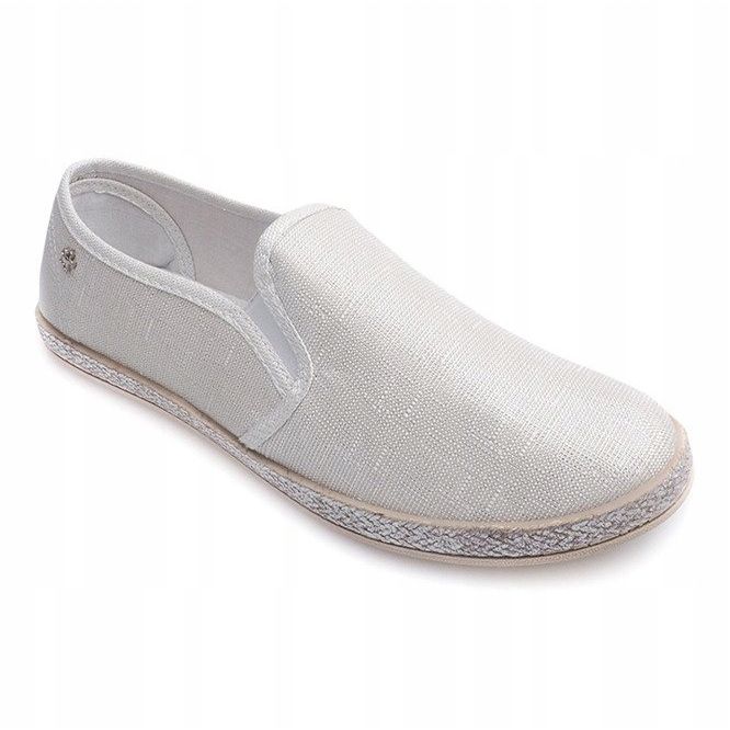 Shiny Sneakers Espadrilles B740 White 1