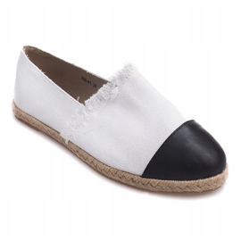 Linen Espadrilles 760 White Sneakers black 1