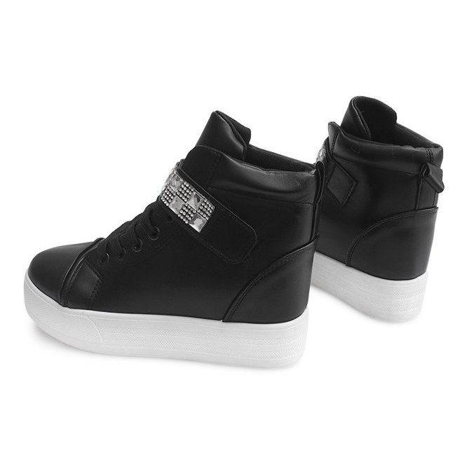 High Wedge Sneakers 51113 Black 1