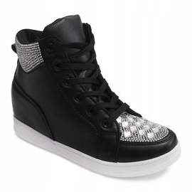 Sneakers With Sequins C7165 Black 1