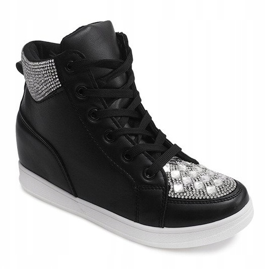 Sneakers With Sequins C7165 Black 1