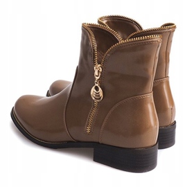 Lacquered and warm boots QQ-47 Khaki multicolored green 1