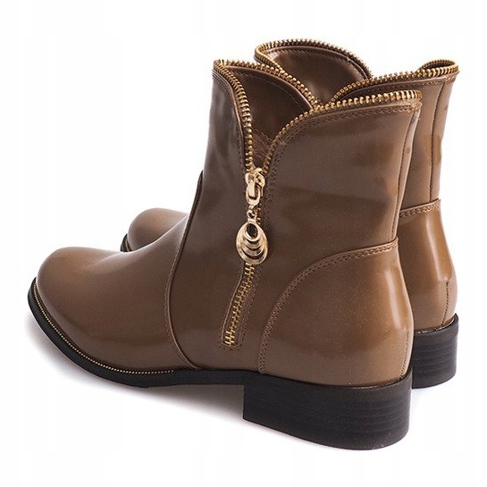 Lacquered and warm boots QQ-47 Khaki multicolored green 1