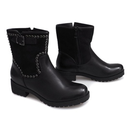 Motorized Boots With Studs 1640 Black 1