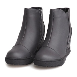 Wedge Sneakers J0029A Gray grey 1