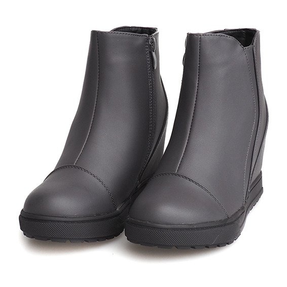 Wedge Sneakers J0029A Gray grey 1