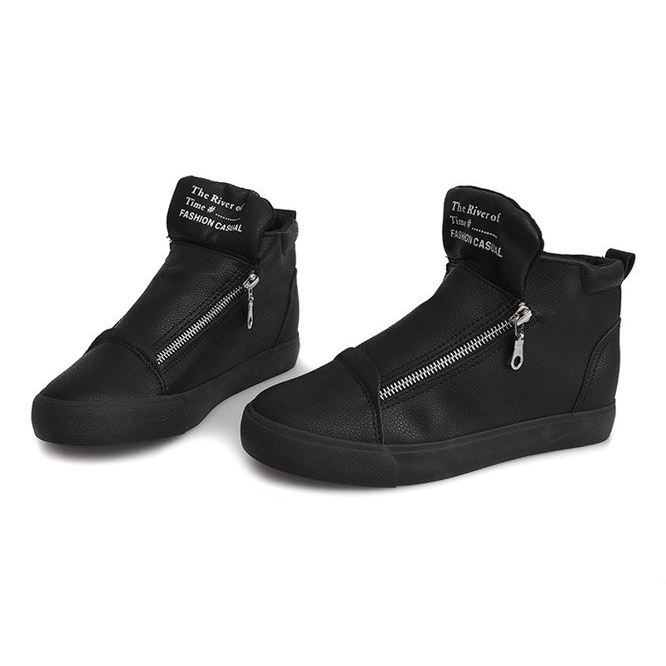 Wedge Sneakers AN9732 Black 1 Wedge Sneakers AN9732 Black 1