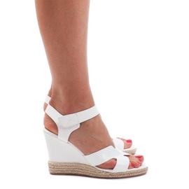 Wedge Sandals 5H5670 White brown 2