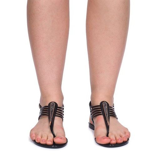 Meliski Sandals With Cyrkoniami 001-356 Black 1