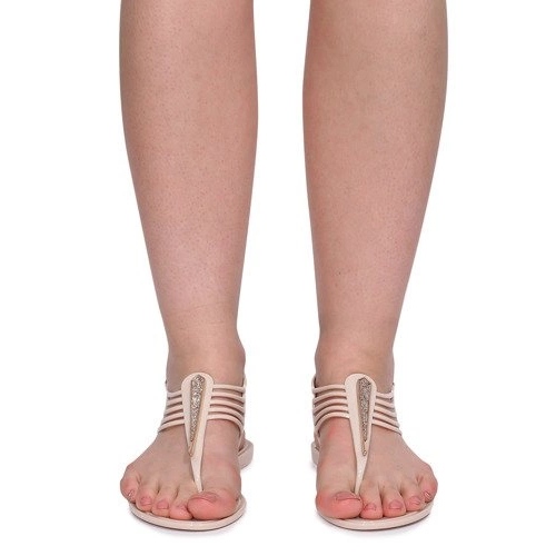 Meliski Sandals With Cyrkoniami 001-356 Beige 2