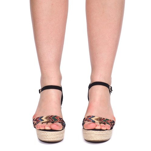 Wedge Sandals 100-540 Black 2