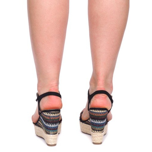 Wedge Sandals 100-540 Black 1
