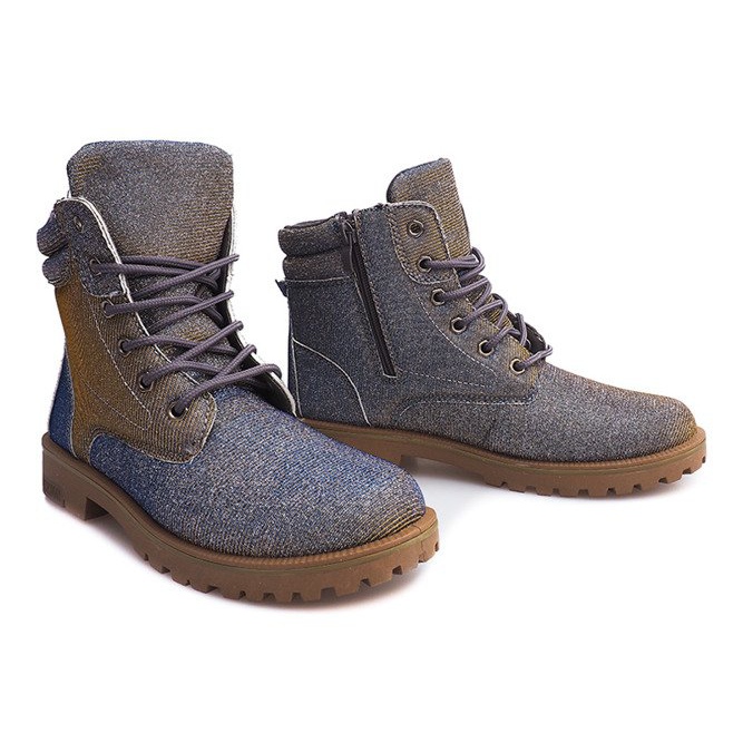 Timberki Trapery TL042-13 GRAY / BROWN grey 1