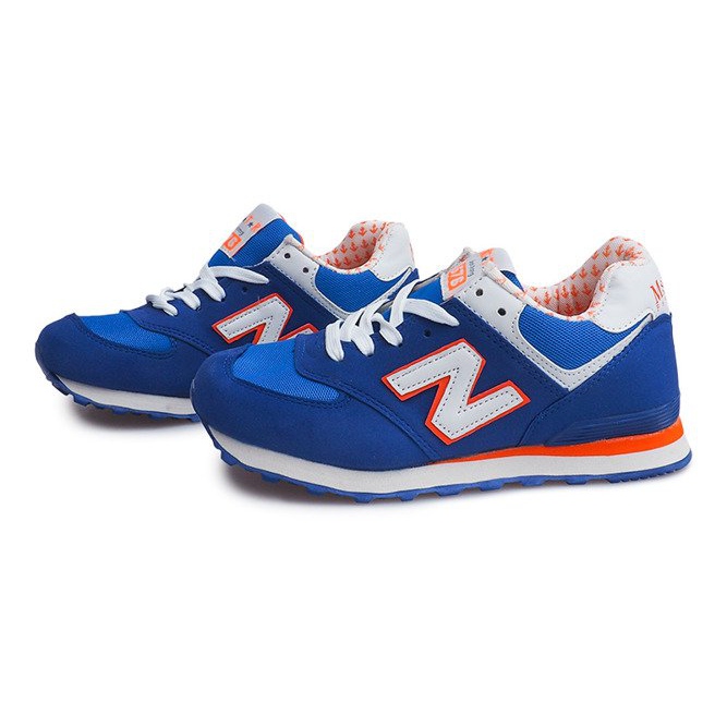 Sportowe Sneakers JK-33 ROYAL / WHITE / ORANGE blue 1
