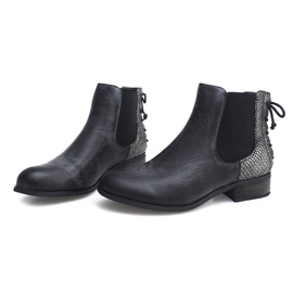 Boots Jodhpur boots B150S-KB Black 1