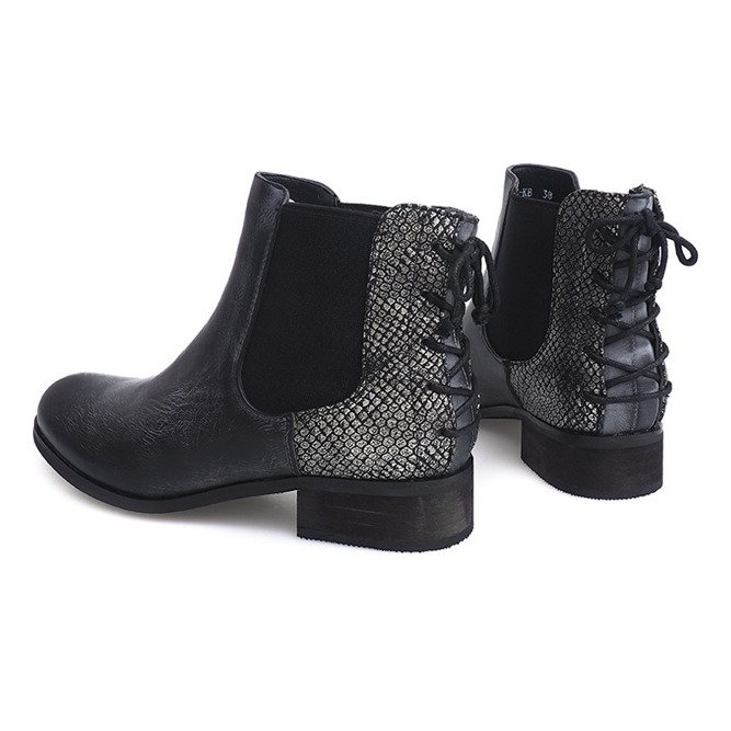 Boots Jodhpur boots B150S-KB Black 2