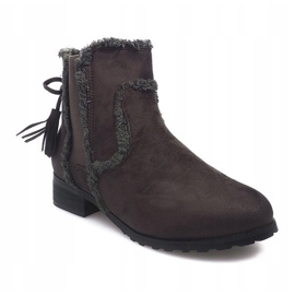 Warm Boots Jodhpur Fur W156 Atrovirens brown 1