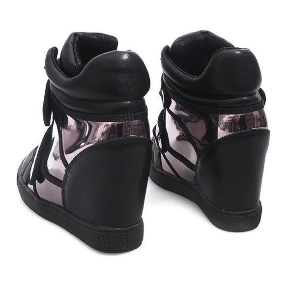 Wedge Sneakers R5060-4 Black 2 Wedge Sneakers R5060-4 Black 2