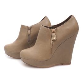 Wedges Boots On Wedge B160 Khaki multicolored 1