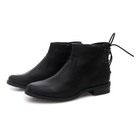 Classic Lace Up Boots 888-8 Black 2