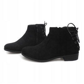 Classic Lace-up Boots Y606 Black 1