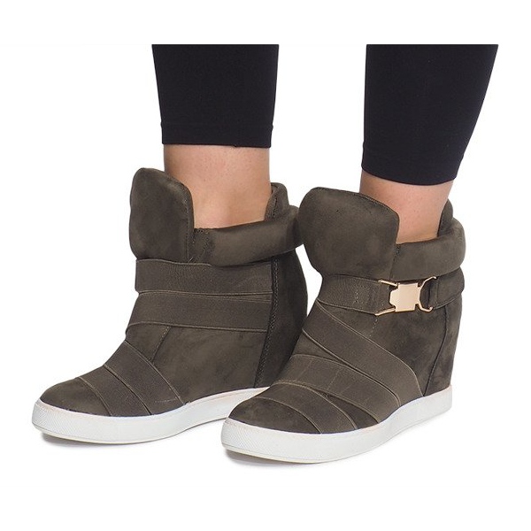 Wedge Sneakers 6671-Y Green 2