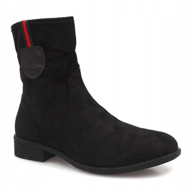 Suede Booties Jodhpur PT9853 Black 1