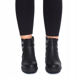 Motorized Boots With Studs LL98 Black 2