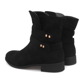 Suede Booties Jodhpur boots SG803 Black 1
