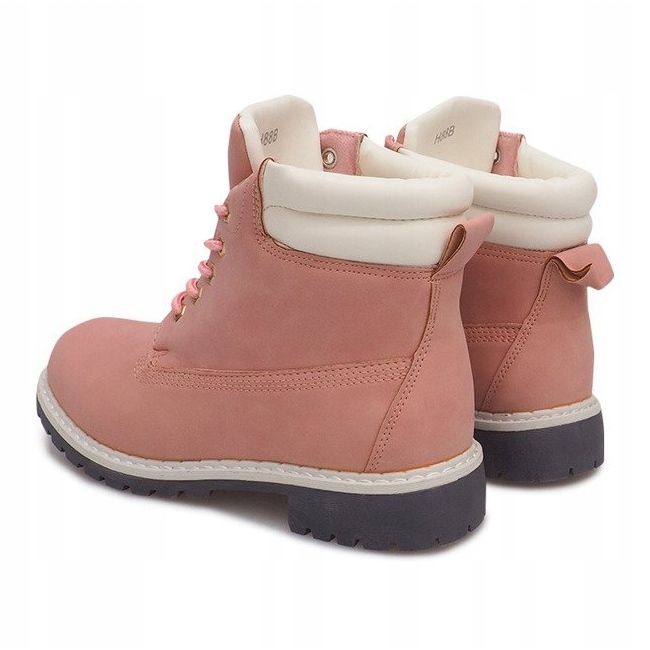 Warm Timber boots H88B Pink 1