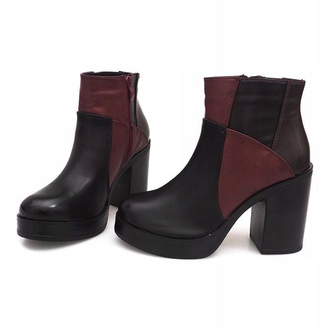 Boots On Heel With An Eraser YBS280 Black 1