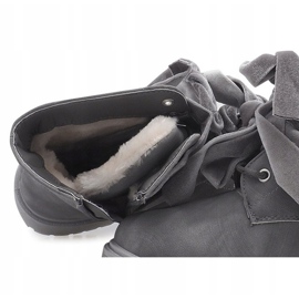 Warm Extravagant Boots TL0129-2 Gray grey 1