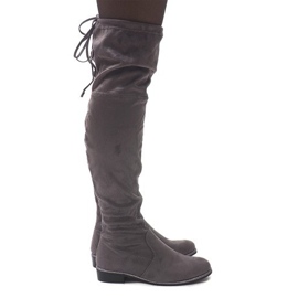 Suede boots 30701 Gray grey 1