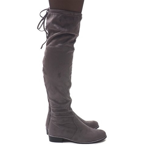 Suede boots 30701 Gray grey 1