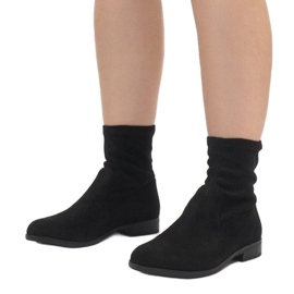 Suede Booties Jodhpur XQ99 Black 1