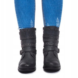 Warm Boots With A Buckle M172 Gray grey 2