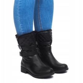 Warm Boots With Buckle 5673-1 Black 2
