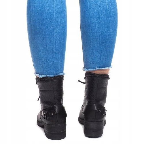 Lace-up Boots V-7 Black 2