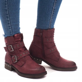 Warm Boots With Buckle M170 Winny red 1