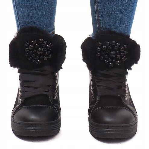 Warm Sneakers KB-045 Black 2